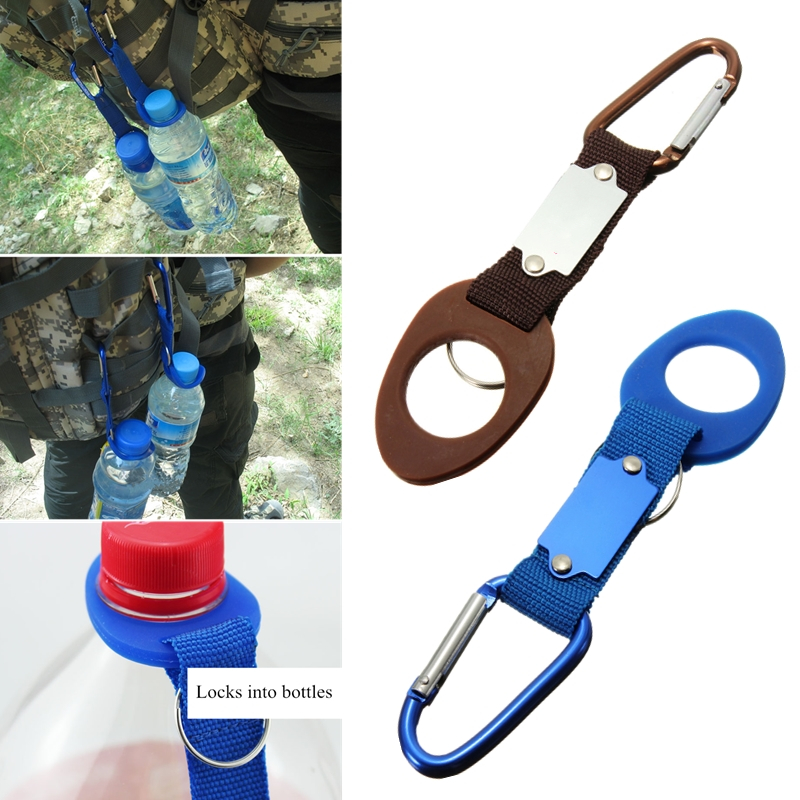 1xStocking Stuffer Water Bottle Holder Hook Belt Clip Aluminum