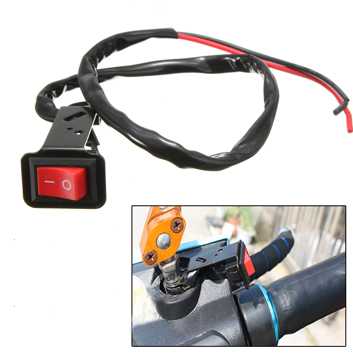 MOTORCYCLE SCOOTER ATV PIT DIRT BIKE LED HEADLIGHT FOG SPOT LIGHT ON