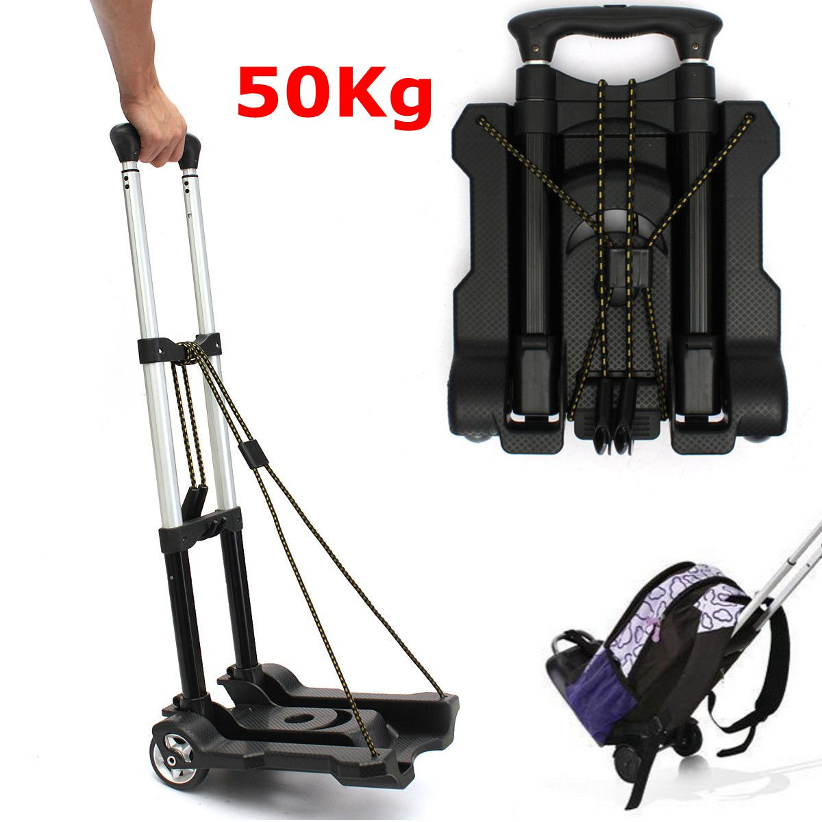 TEMPSA Porte  Bagages  Pliable Forking Shopping Trolley 