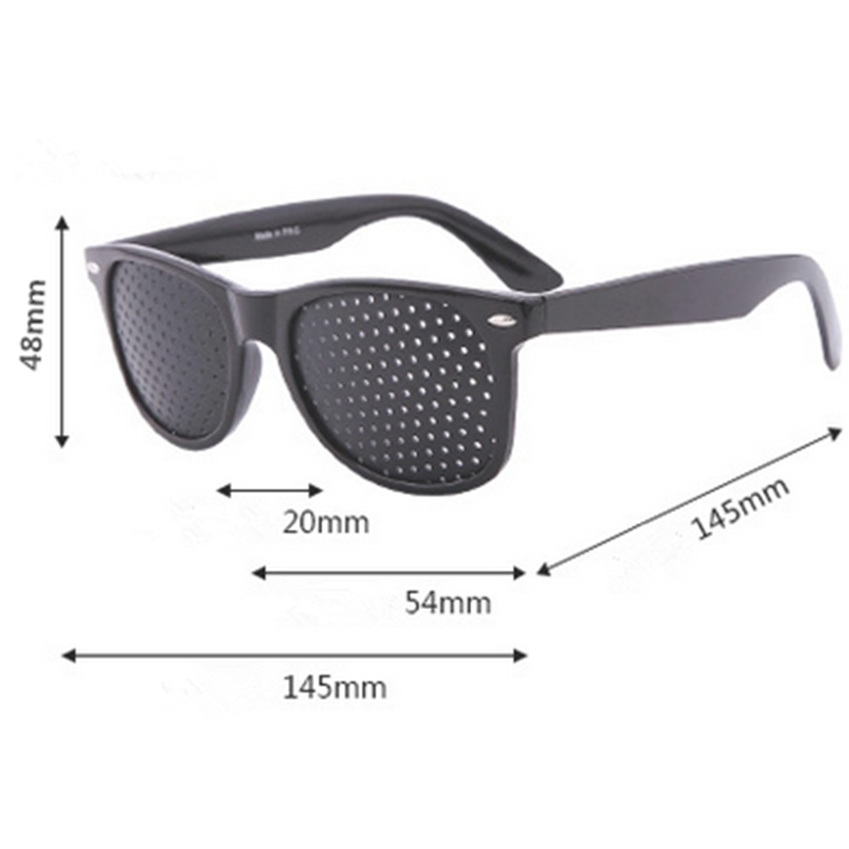 Lunettes de Vision à Trous - Vue Latérale