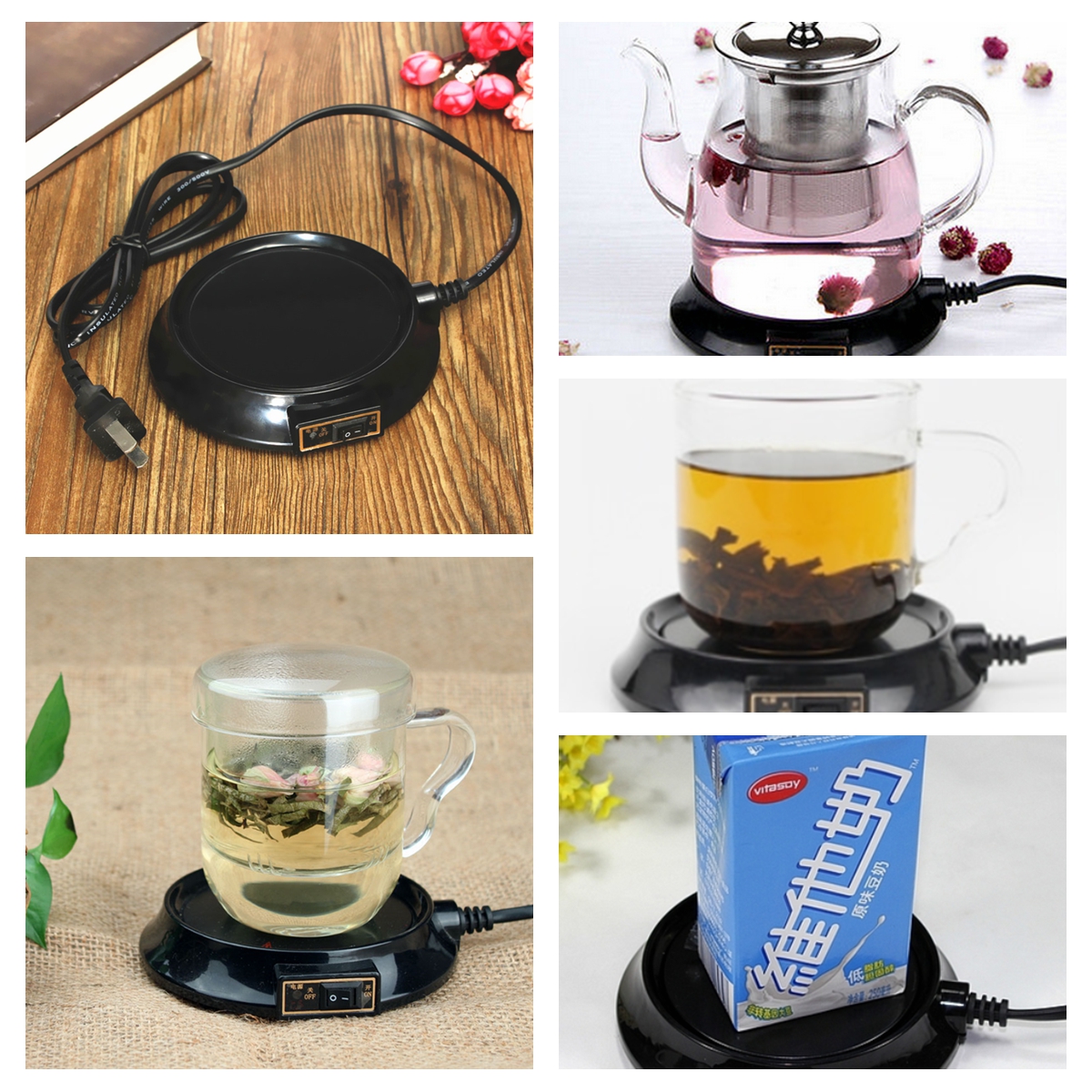 Electronic Thermo Pots Teapot Warmer Blooming Tea Cup Mug 220V/20W with