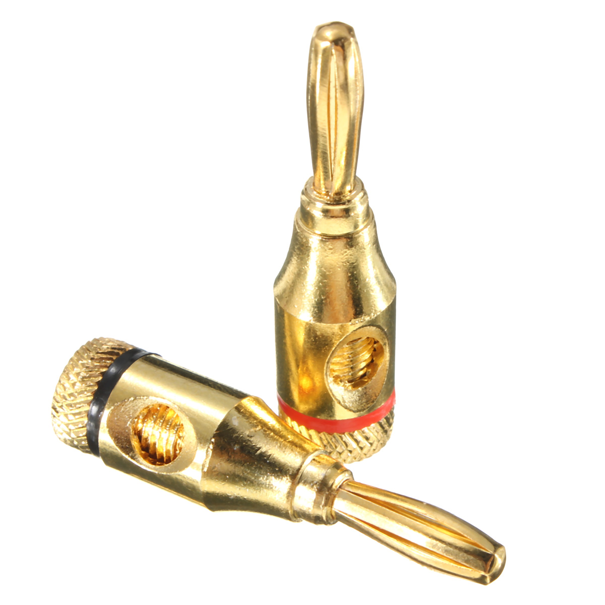 Connecteurs Haut-Parleur 4mm Be In Your Mind - 8pcs Fourche Y Prise Banane Or