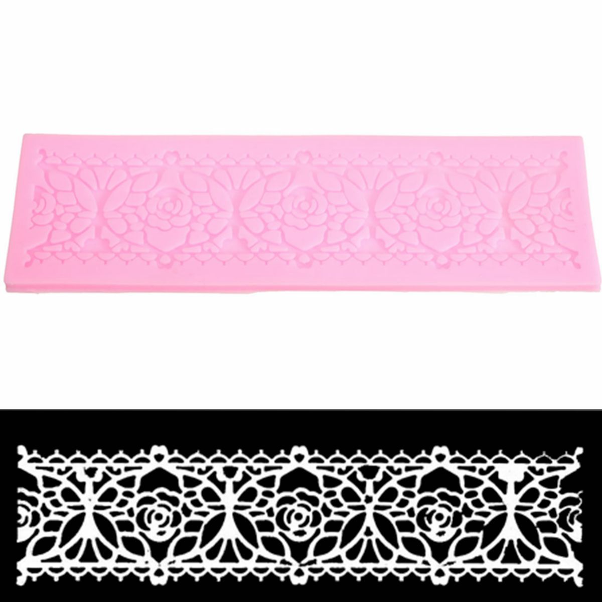 Moule En Silicone Gaufré Dentelle Européenne - Pour Décorations Gâteaux, Fondant, Chocolat - Réutilisable, Va Au Four Et Lave-vaisselle