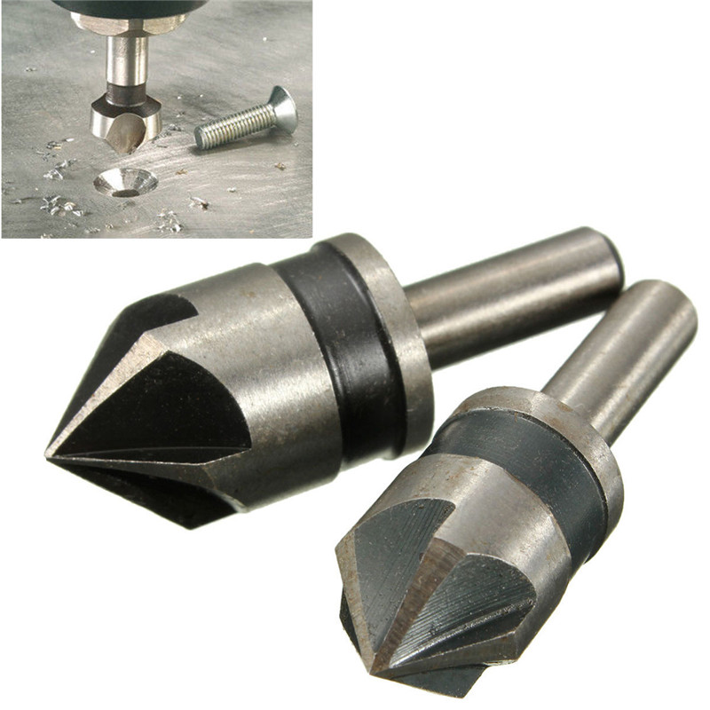 HSS Mèches 1/4 Jarret 1/4" Coupe Dia 25mm épaisseur Flush Foret Palier HSS Fraisage 