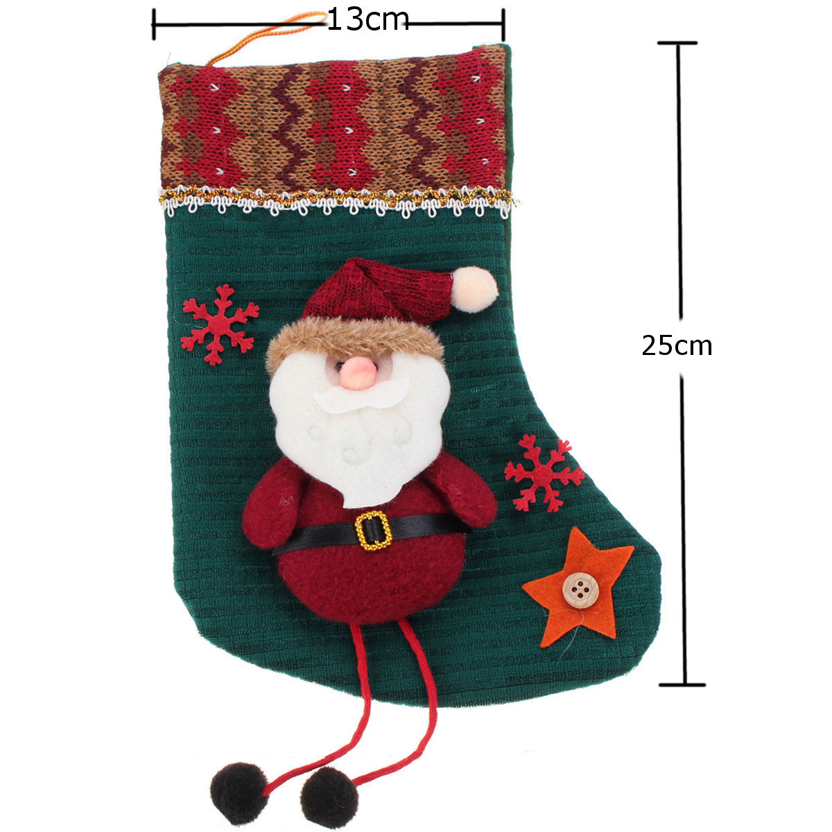 Christmas Santa Claus Hanging Gift Sock Christmas Hanging Ornament at ...