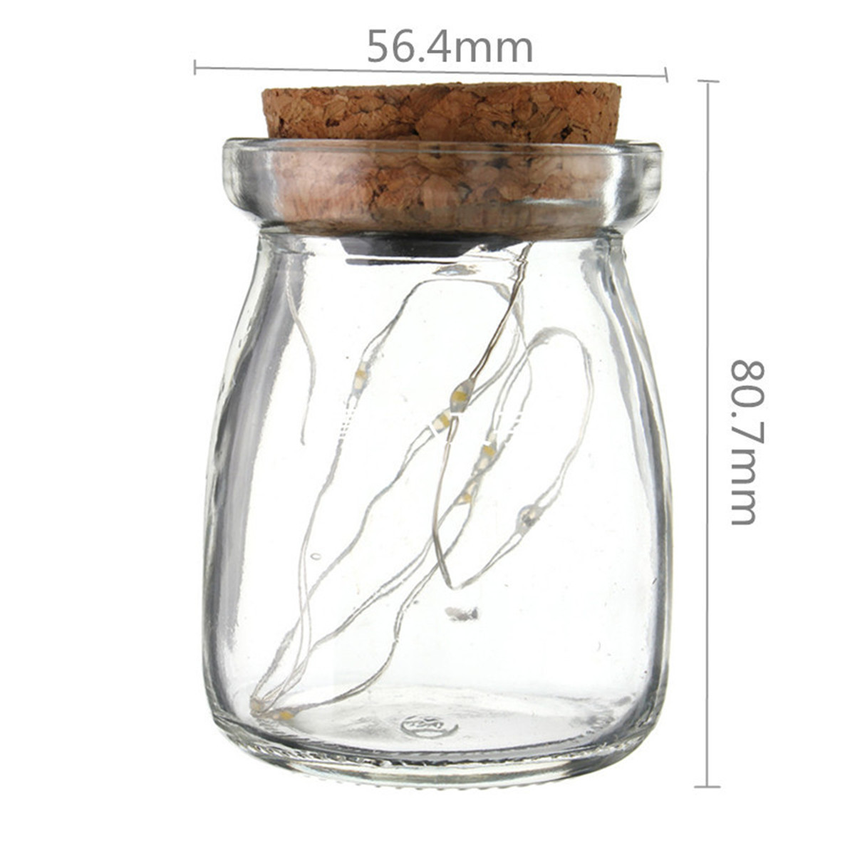 10 Graine LED Guirlande Lumineuse Vine Vase Pot Verre Décor Mariage