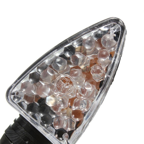 4pcs E-Mark Motorcycle Turn Signal 15 LED Indicators Light Bulb Carbon