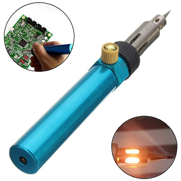 Portable Butane Gas Refillable Blow Torch Welding Soldering Solder Iron ...