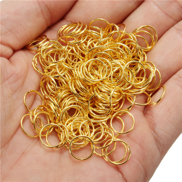 200pcs 9mm Jump Rings Open Connecctors Circle Metal Findings DIY Accessories