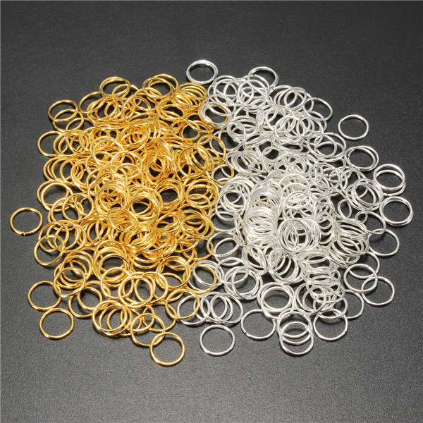 200pcs 10mm Jump Rings Open Connecctors Circle Metal Findings DIY Accessories