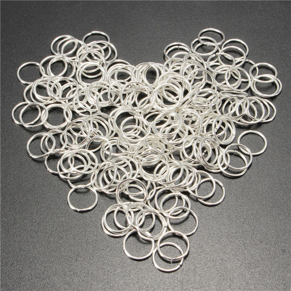 200pcs 10mm Jump Rings Open Connecctors Circle Metal Findings DIY Accessories