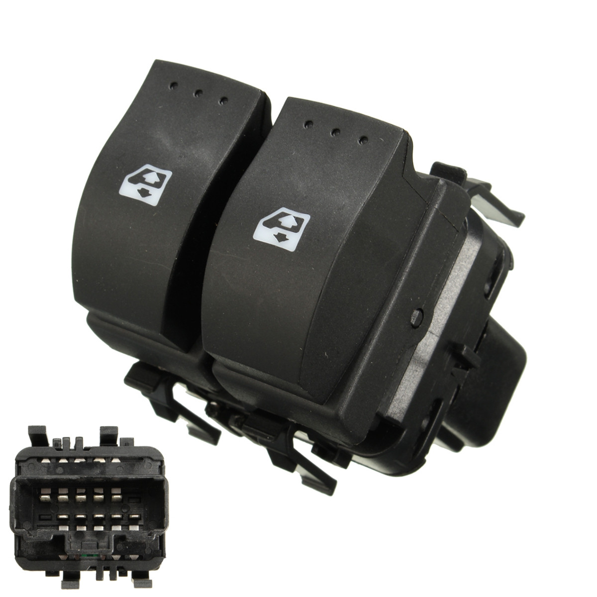 Qiilu - Panneau De Commande De Fenêtre Conducteur Gauche - Noir, ABS - Compatible Audi A4/S4/RS4 8E (2001-2008) - 6