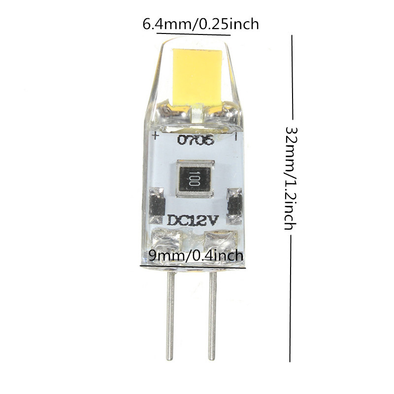 10x LED Ampoule G4 1.5W 0705 COB Dimmable Capsule Remplacer Halogène DC