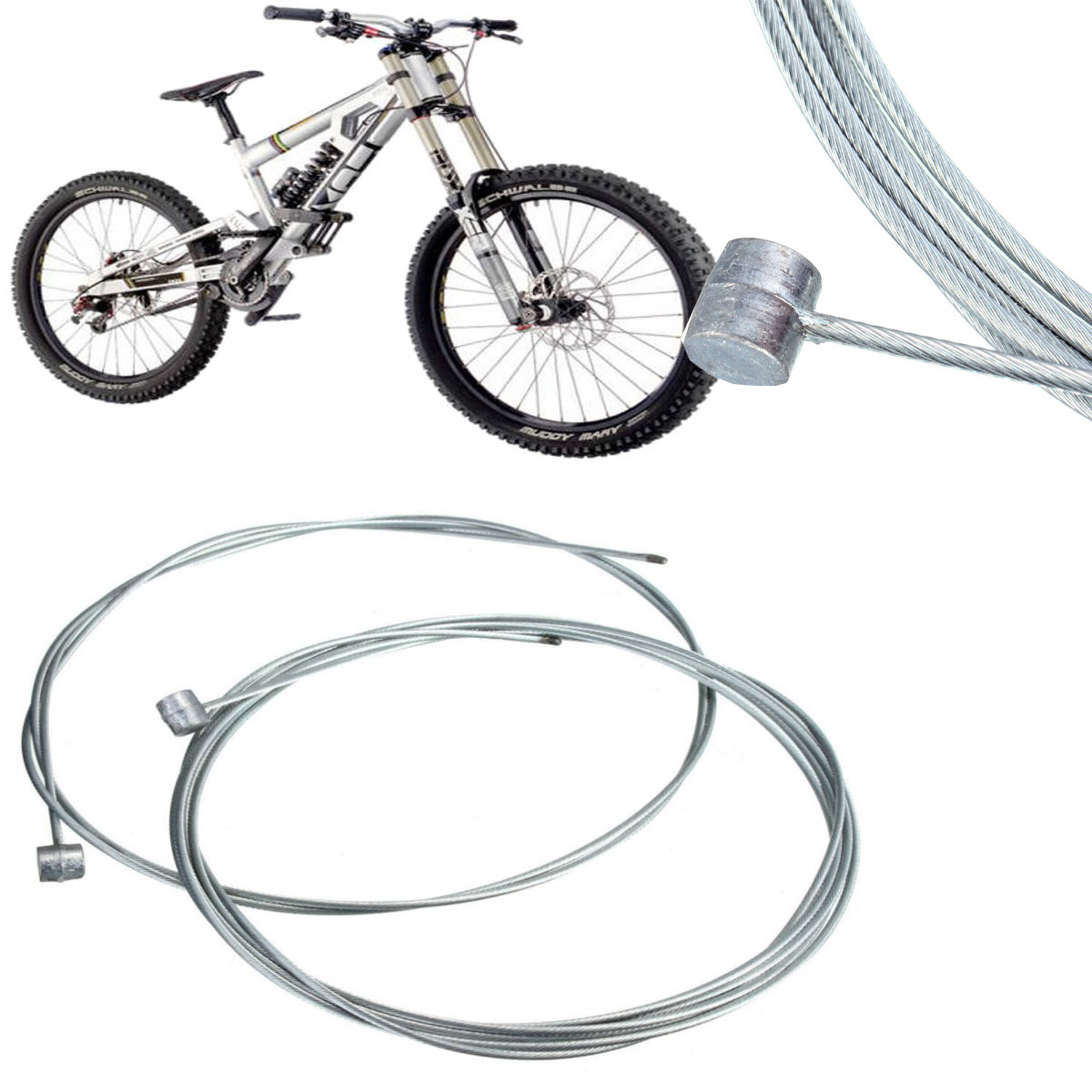 Kit De Câbles Et Gaines Pour Freins Et Dérailleurs Vélo – 46 Pièces Noir – Longueurs Ajustables – Compatible VTT, Route, Ville, électrique