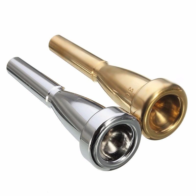 Embouchure de Trompette Bach Tone Mouthpiece Bouche 3C Placage à l'or ...