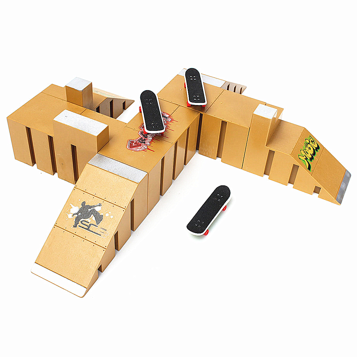 Skate Parc Rampe + 3x Doigt Planches à roulettes Jouet 92C Cdiscount
