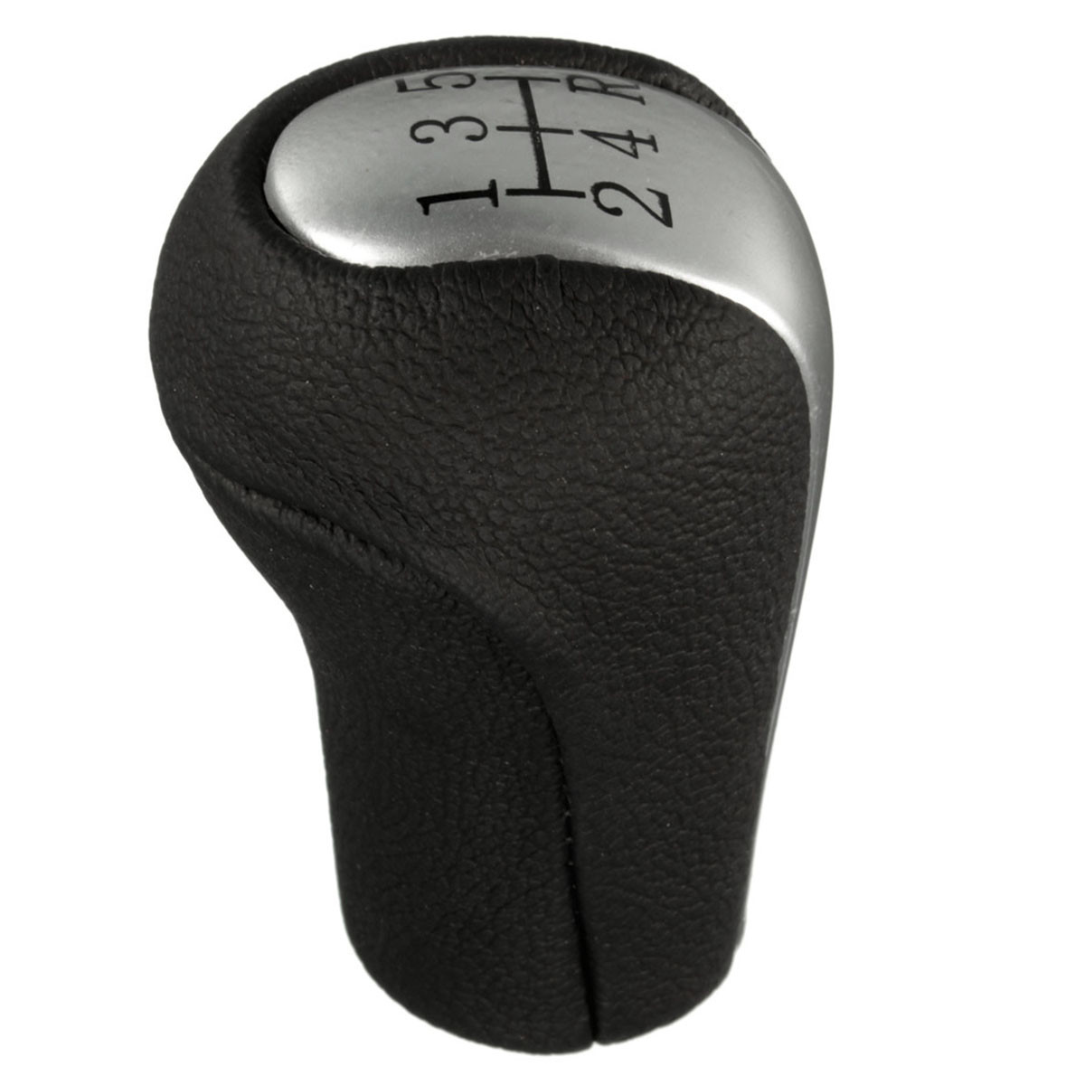 Pomello Leva Cambio In Ecopelle E Argento Lucido - Compatibile Con Toyota Yaris, Corolla, Aygo, RAV4 1992-2014 - Foto 6