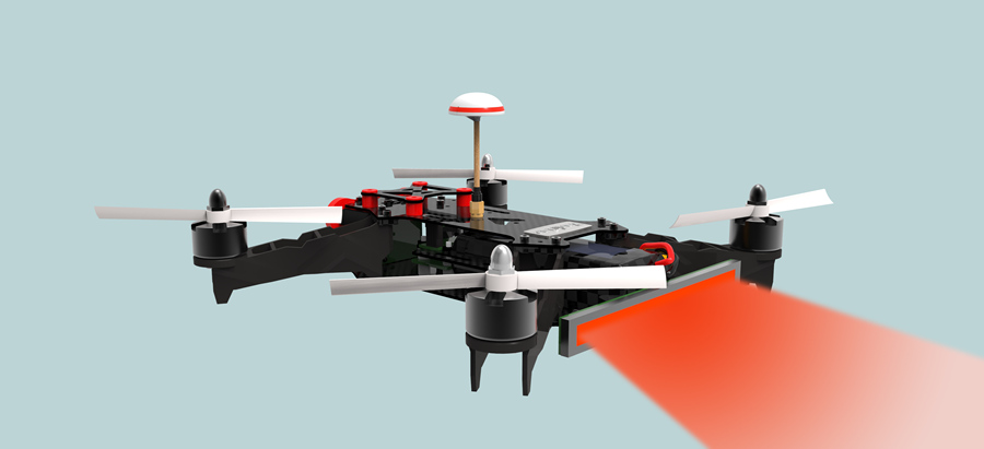 éclairage drone
