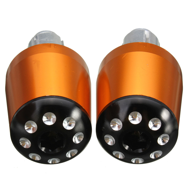7/8 Inch Universal Motorcycle Handlebar Grip Ends Weights Anti Vibration Silder Plug