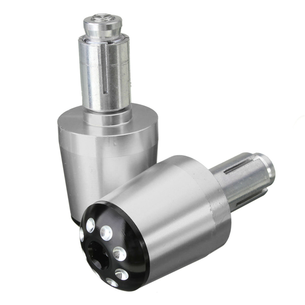 7/8 Inch Universal Motorcycle Handlebar Grip Ends Weights Anti Vibration Silder Plug