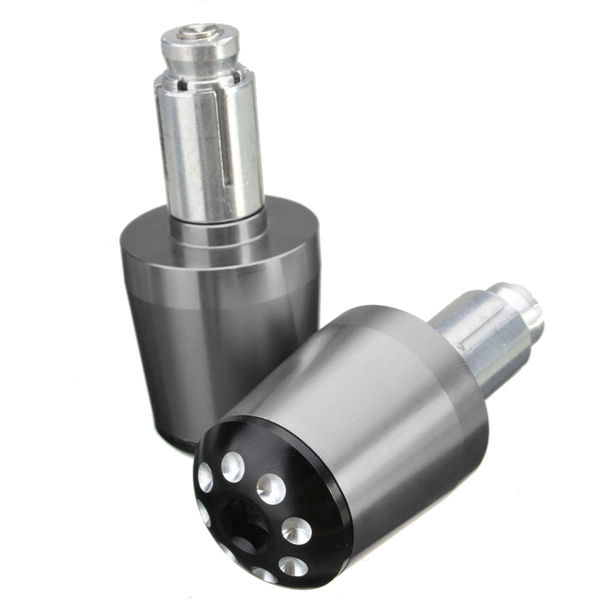 7/8 Inch Universal Motorcycle Handlebar Grip Ends Weights Anti Vibration Silder Plug