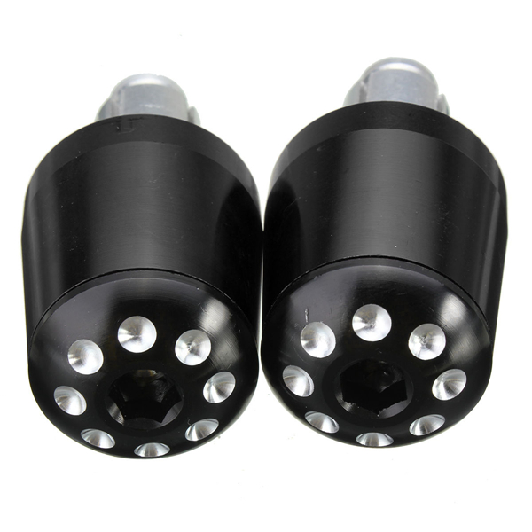 7/8 Inch Universal Motorcycle Handlebar Grip Ends Weights Anti Vibration Silder Plug