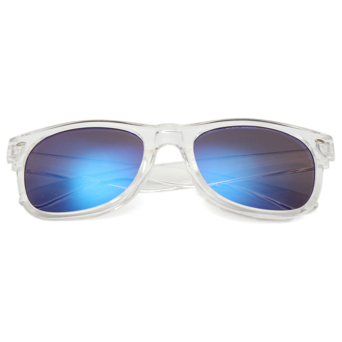 oakley sunglasses clear frames blue lens