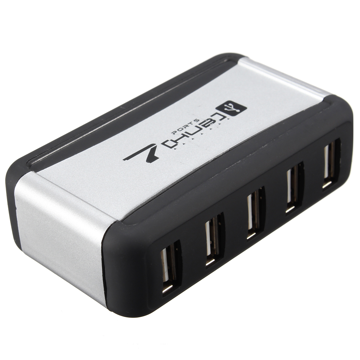 High Speed 7 Port USB 2.0 Hub + AC Power Adapter Charge Splitter for ...