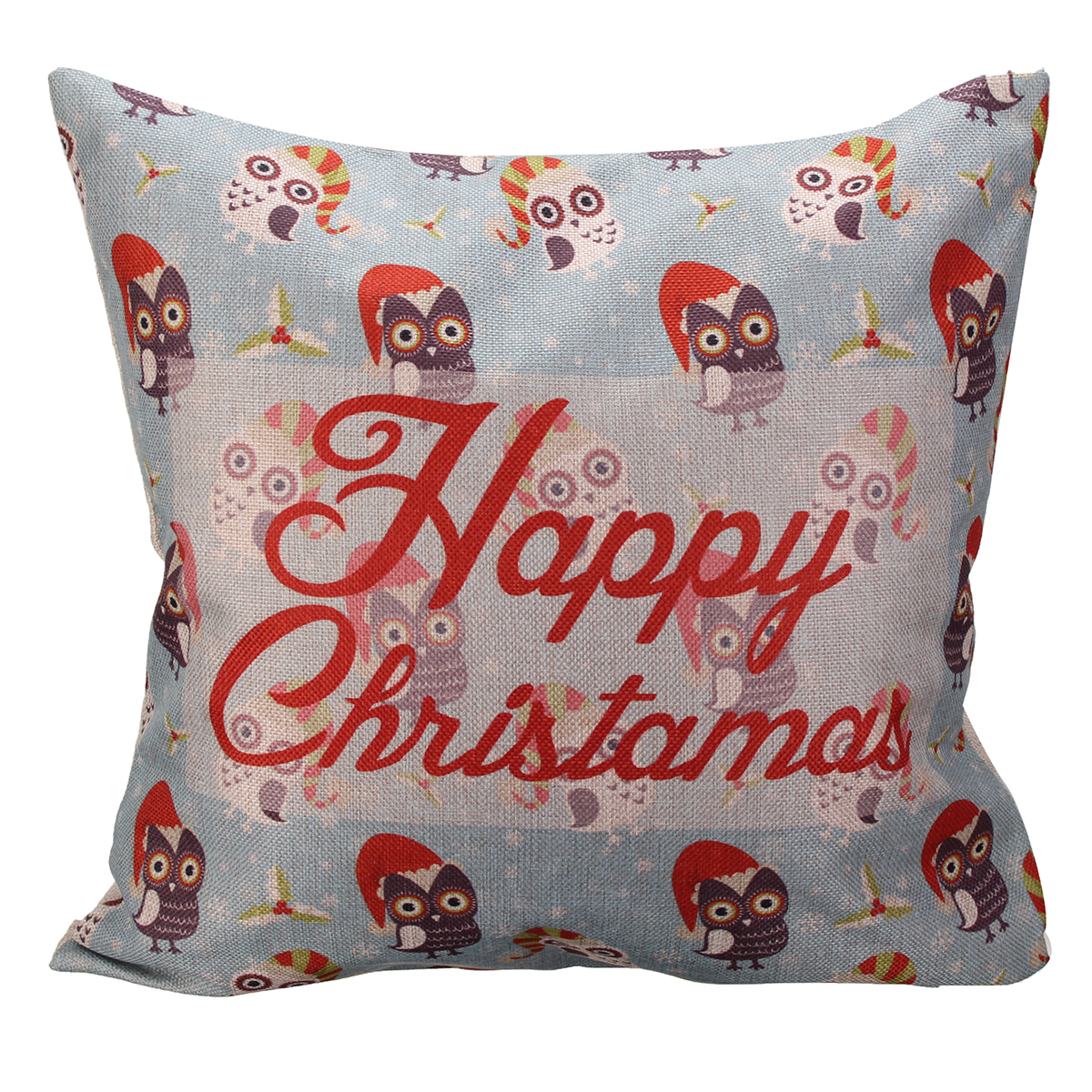 Christmas Cotton Linen Throw Pillow Case Xmas Cushion Cover Home Car Decorative #16 Lazada ...