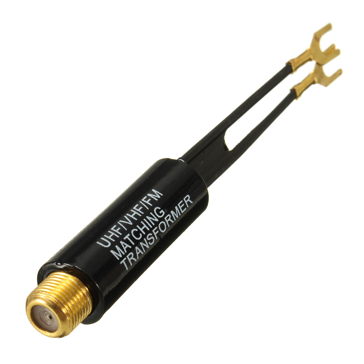 UHF VHF FM Gold Plated 75300 Ohm TV Coaxial Antenna Cable Matching