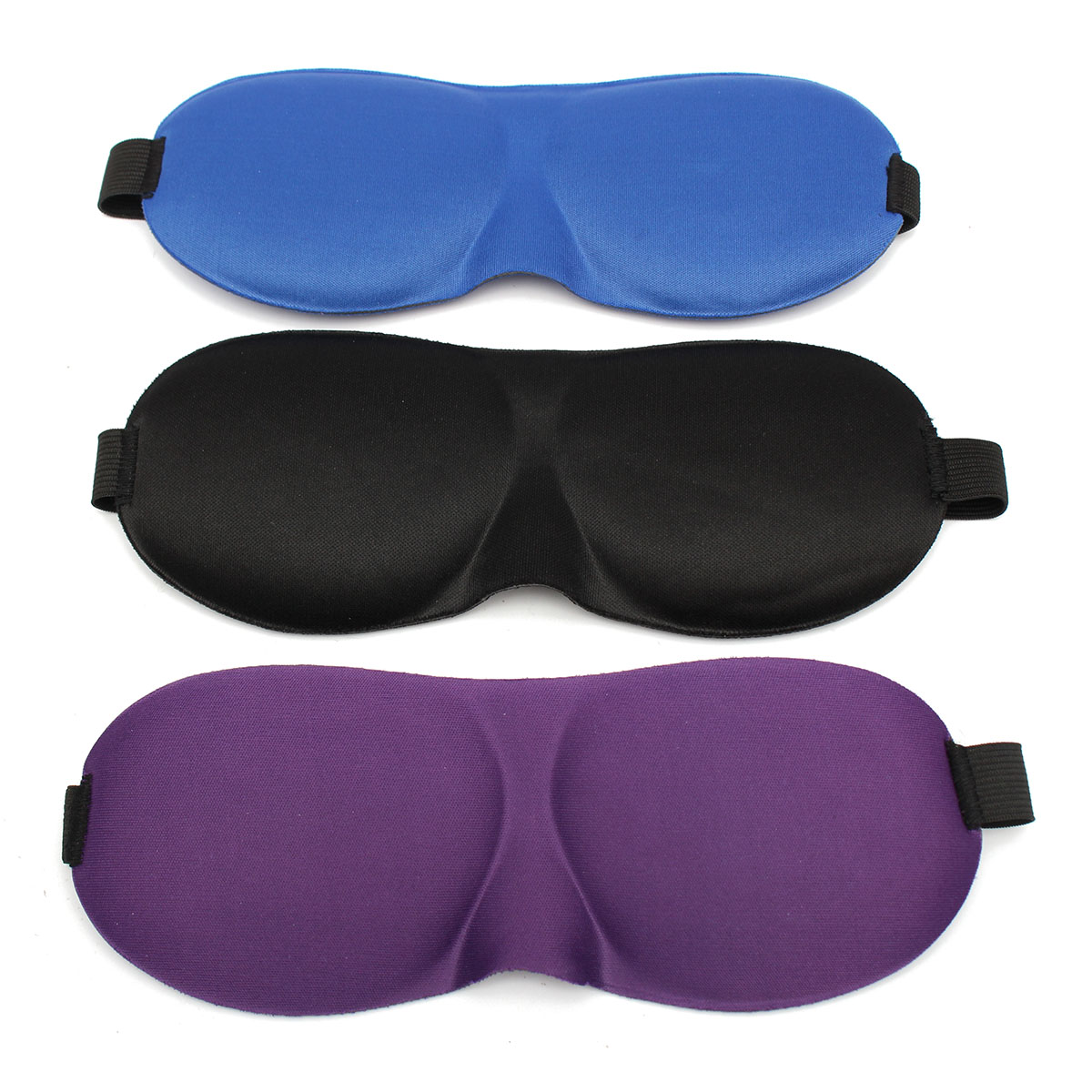 TEMPSA 3D Bandeau Masque Sommeil Cache Nuit Yeux Anti Lumière Fatigue Relaxation Repos Violet