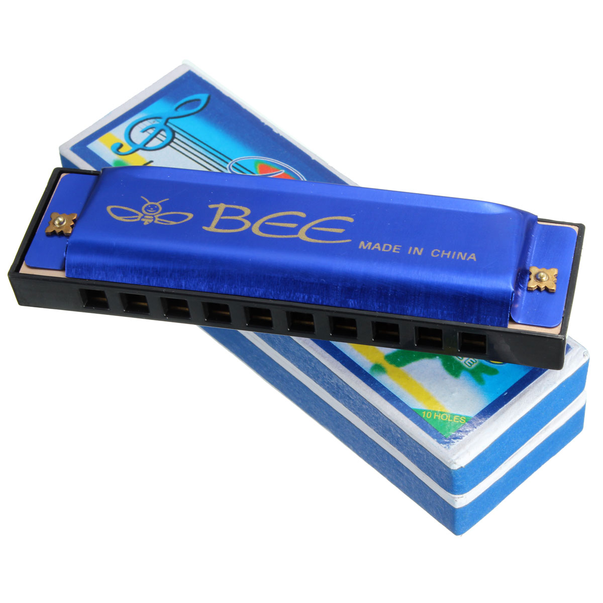 Bee Harmonica Mouth Organ Musical Instrument 10 Holes 40 Tone C Key