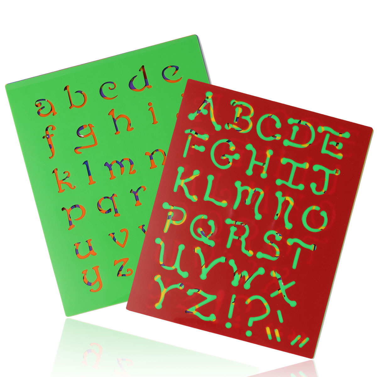 Set 6Pcs Pochoirs Alphabet Lettre Majuscule Minuscule Peinture Stencil Plastique Capital Set 6Pcs Pochoirs Alphabet Lettre Majuscule Minuscule Peinture Stencil Plastique Capital