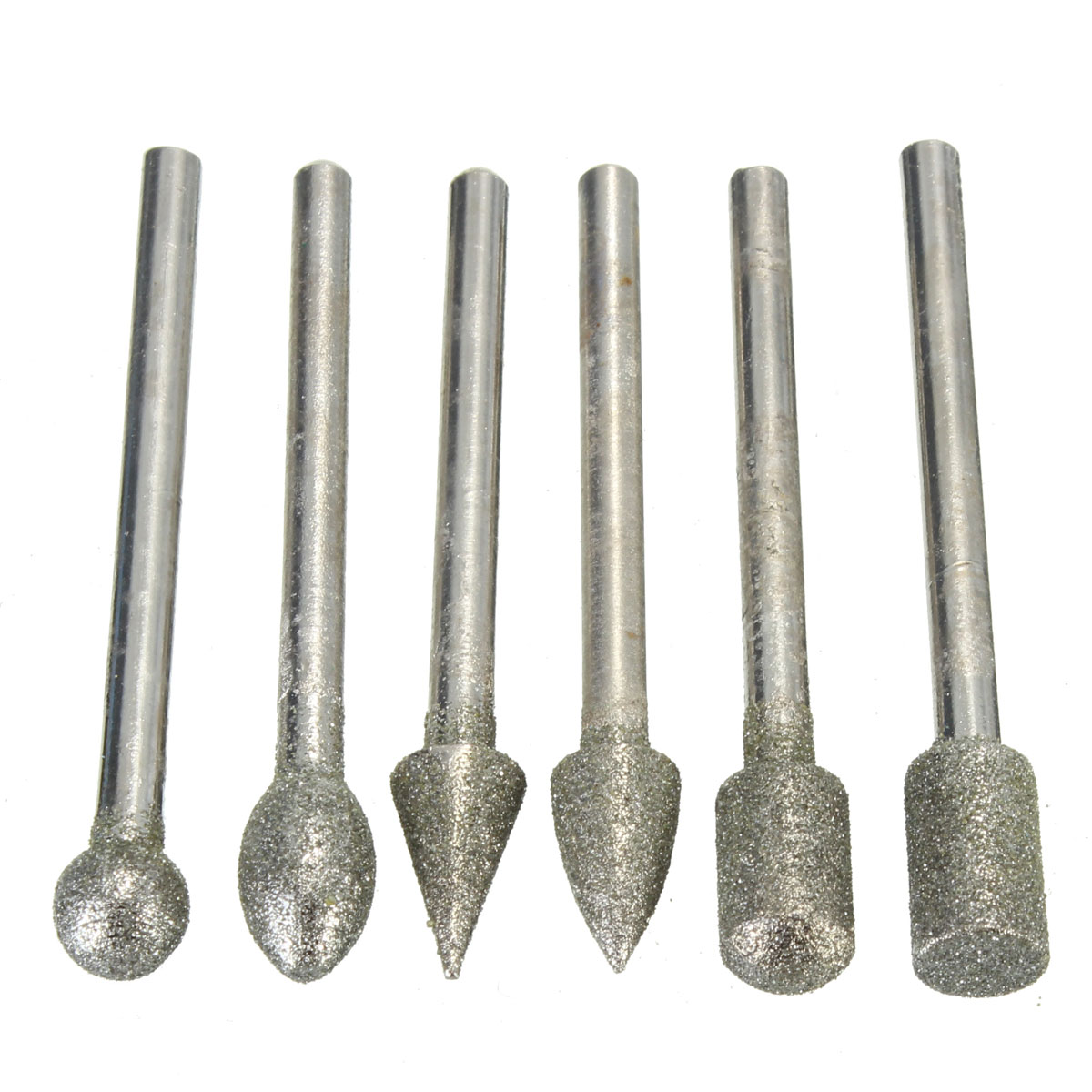 20x 3mm Shank Diamond Grinding Burr Drill Bits Sets For Dremel Rotary