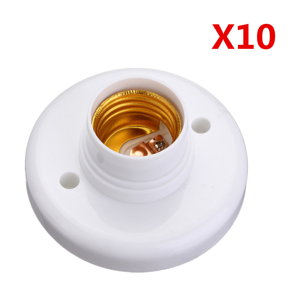 TEMPSA 10X E27 Douille Adaptateur Culot Filetage Pour Ampoule Lampe