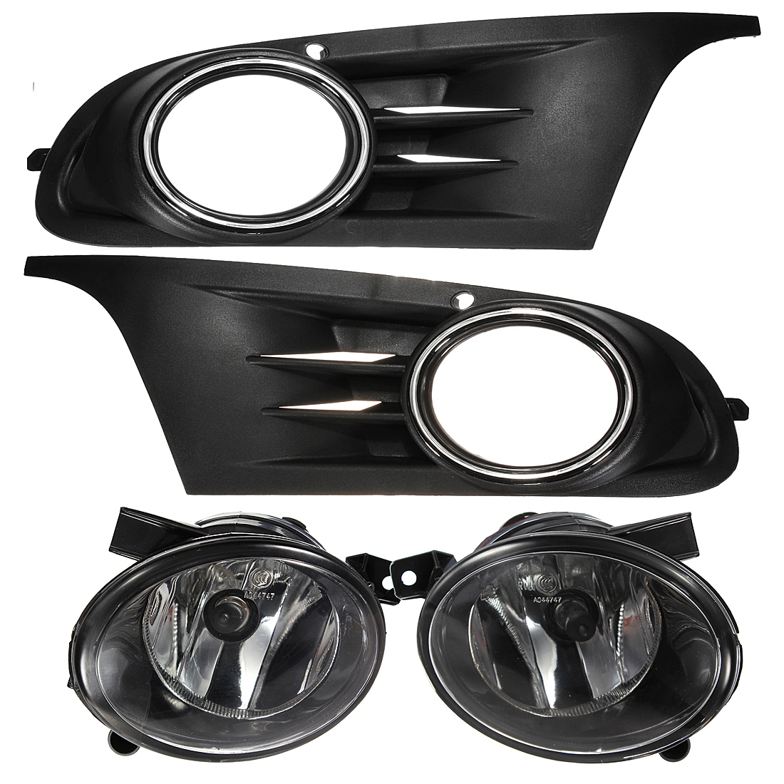 2 pcs Phares antibrouillard projecteur rond Ampoule jour voiture pr VW