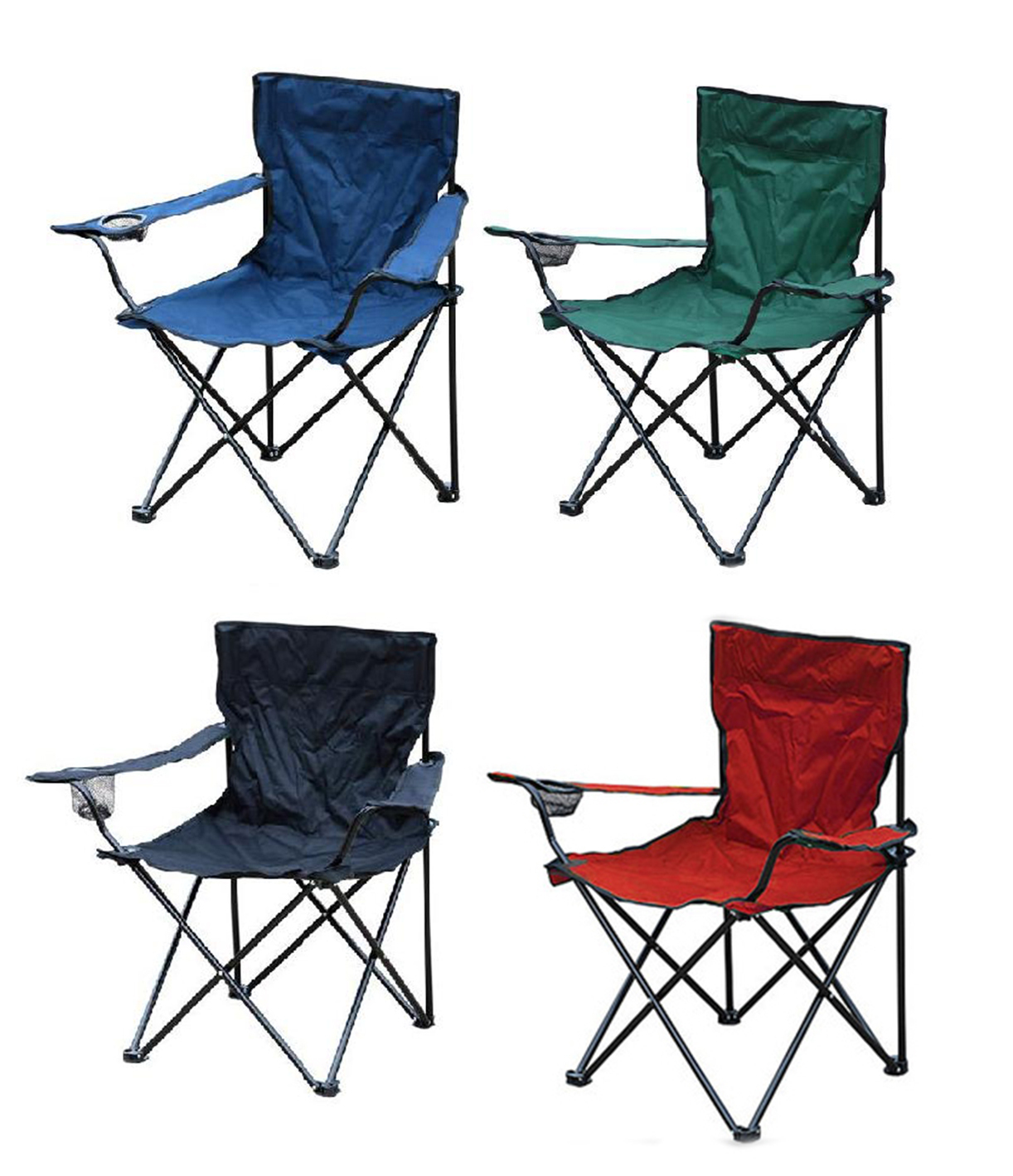 Overmont Chaise Pliante De Camping Avec Table Latérale – Supporte 180 Kg, Sac Isotherme, Ultra-légère 5,35 Kg