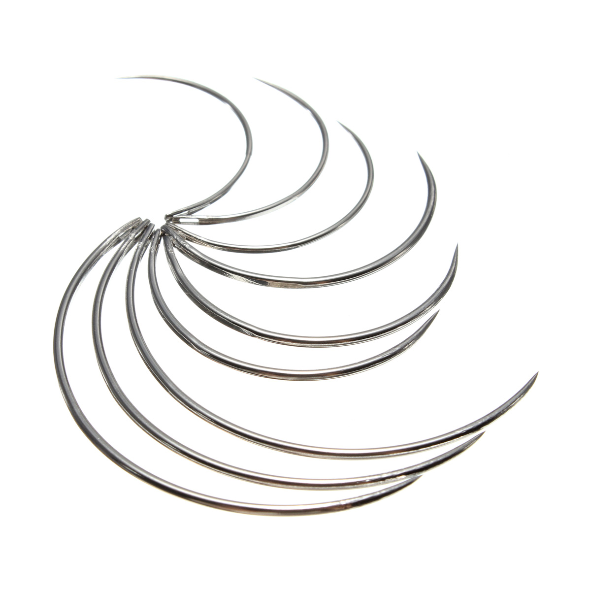 3Model 9 PCS Veterinary Suture Needles Animal Surgical Needle Fur Sew