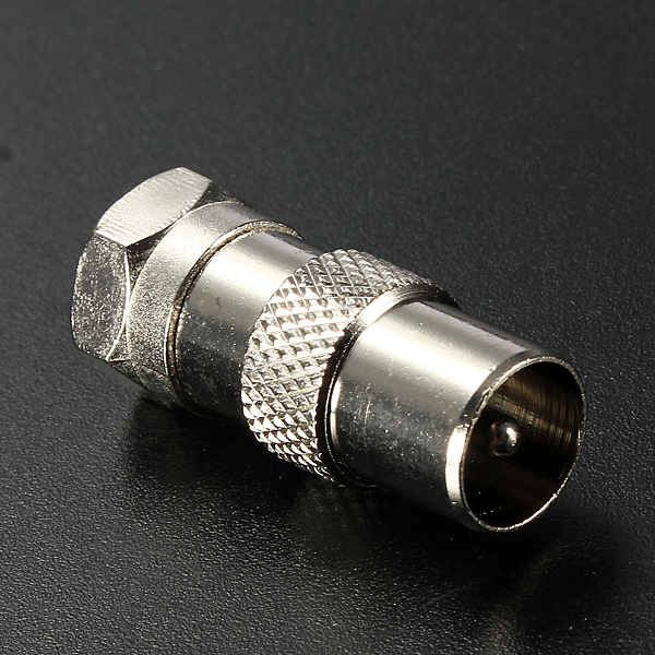 TUOLNK Lot 4 Adaptateurs Antenne TV F Mâle Vers TV Mâle – Connecteur Coaxial Fiable