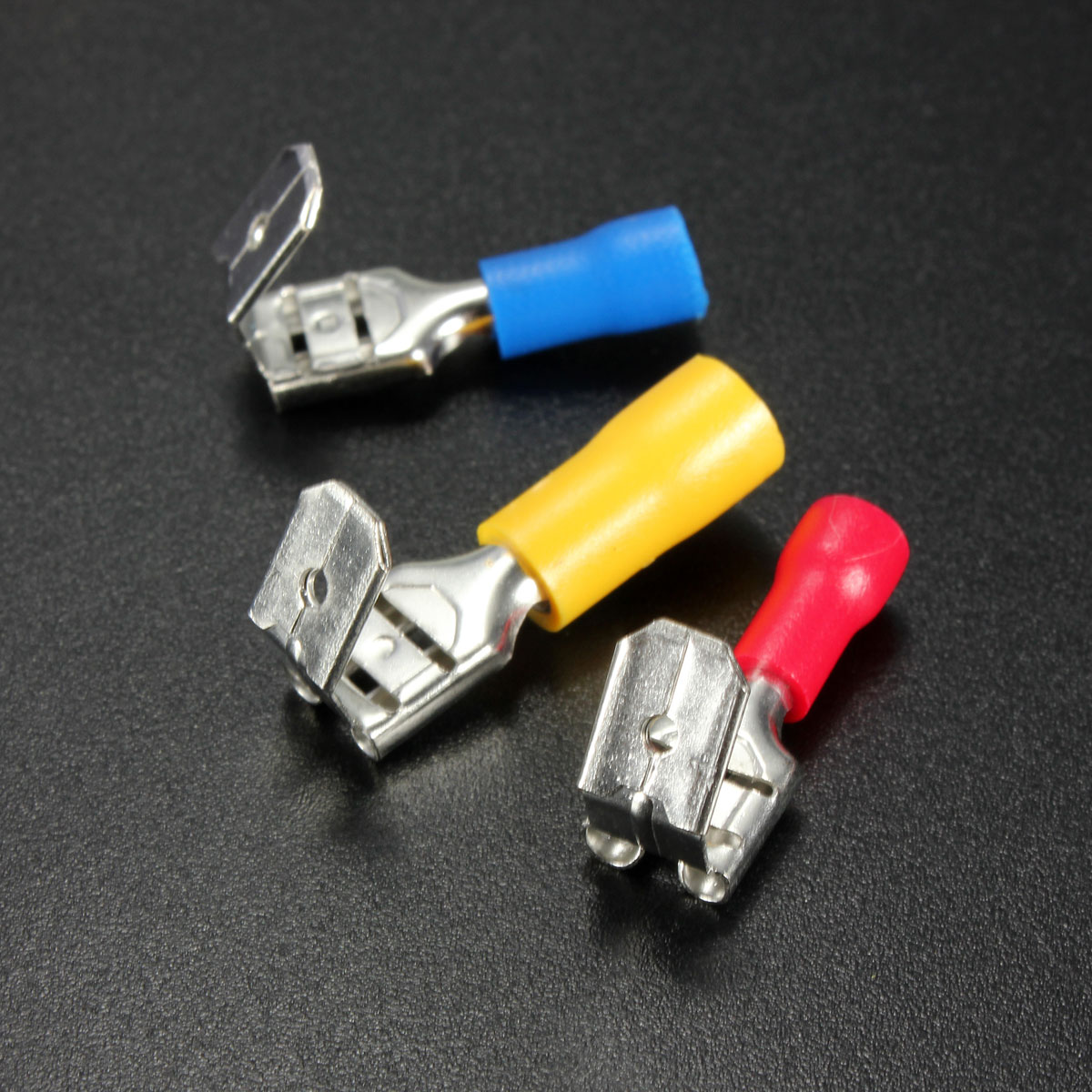 Connecteurs électriques Scotch Lock – Lot De 100, 3 Tailles (rouge, Bleu, Jaune), Sertissage Rapide, Isolés