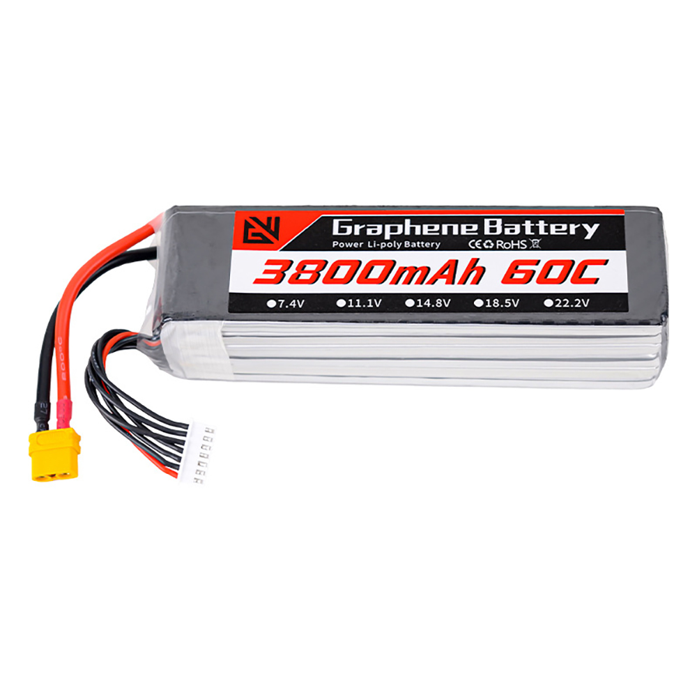 Venda Bateria LiPo 22.2V 3800mAh 60C 6S GW com conector XT60 XT90