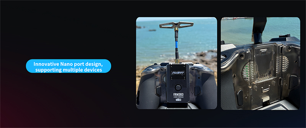 Flysky ProArt PA01 2.4GHz 18CH AFHDS 3/ELRS Built-in 500mW Hall Gimbal EdgeTX Raido Controller 2.4-Inch Full-view Color IPS Display for FPV Drone RC Car Boat Airplane