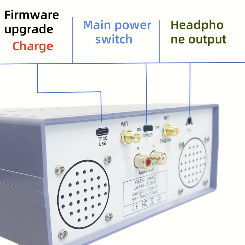RX260-A TEF6686 デジタルラジオ FM AM SW 受信機 Bluetooth 接続 高
