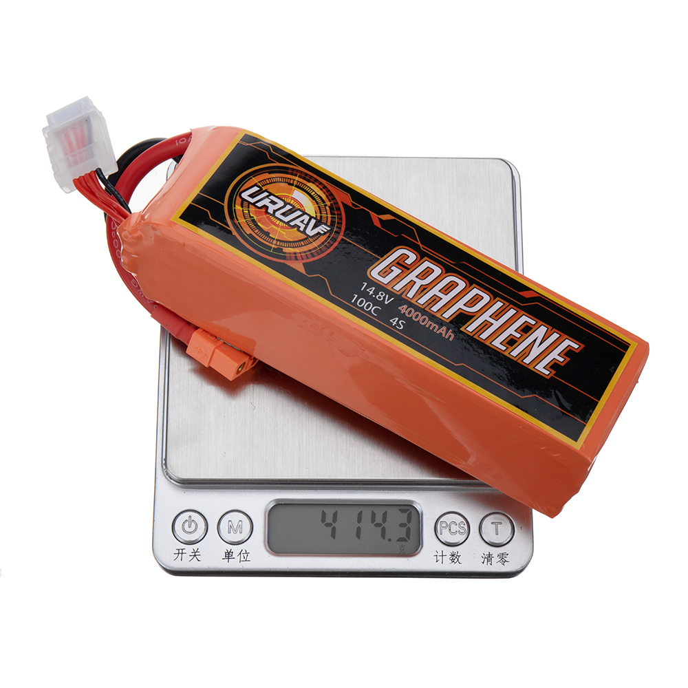 URUAV GRAPHENE 14.8V 4000mAh 100C 4S LiPo Battery XT60 Plug for RC Drone