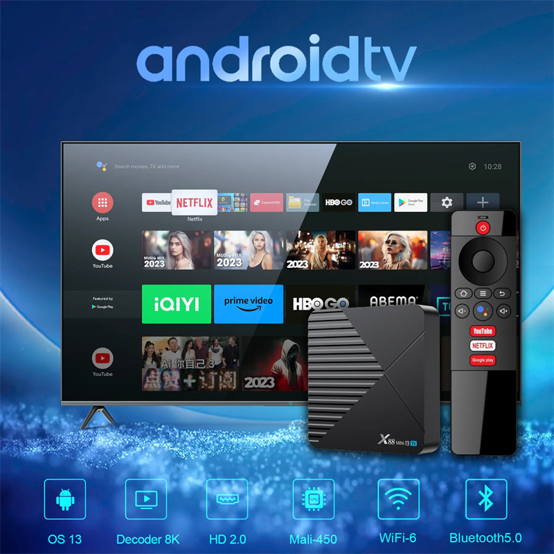 X88 Mini 13 TV BOX Android 13 4+32G Smart TV Box RK3528 8K WIFI6 BT Voice  Remote Control Media Player TV Receiver Set Top Box Sale - Banggood العربية  Mobile-arrival notice