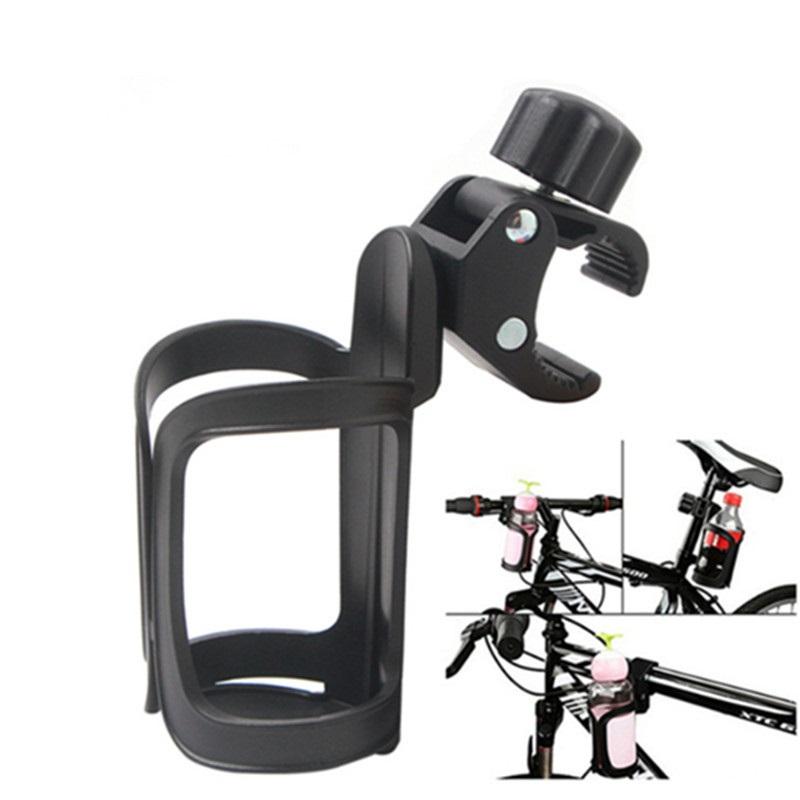 Portable Stroller Water Cup Holder Bicycle Universal Quick Release Bike Bottle Holder Plastic Black