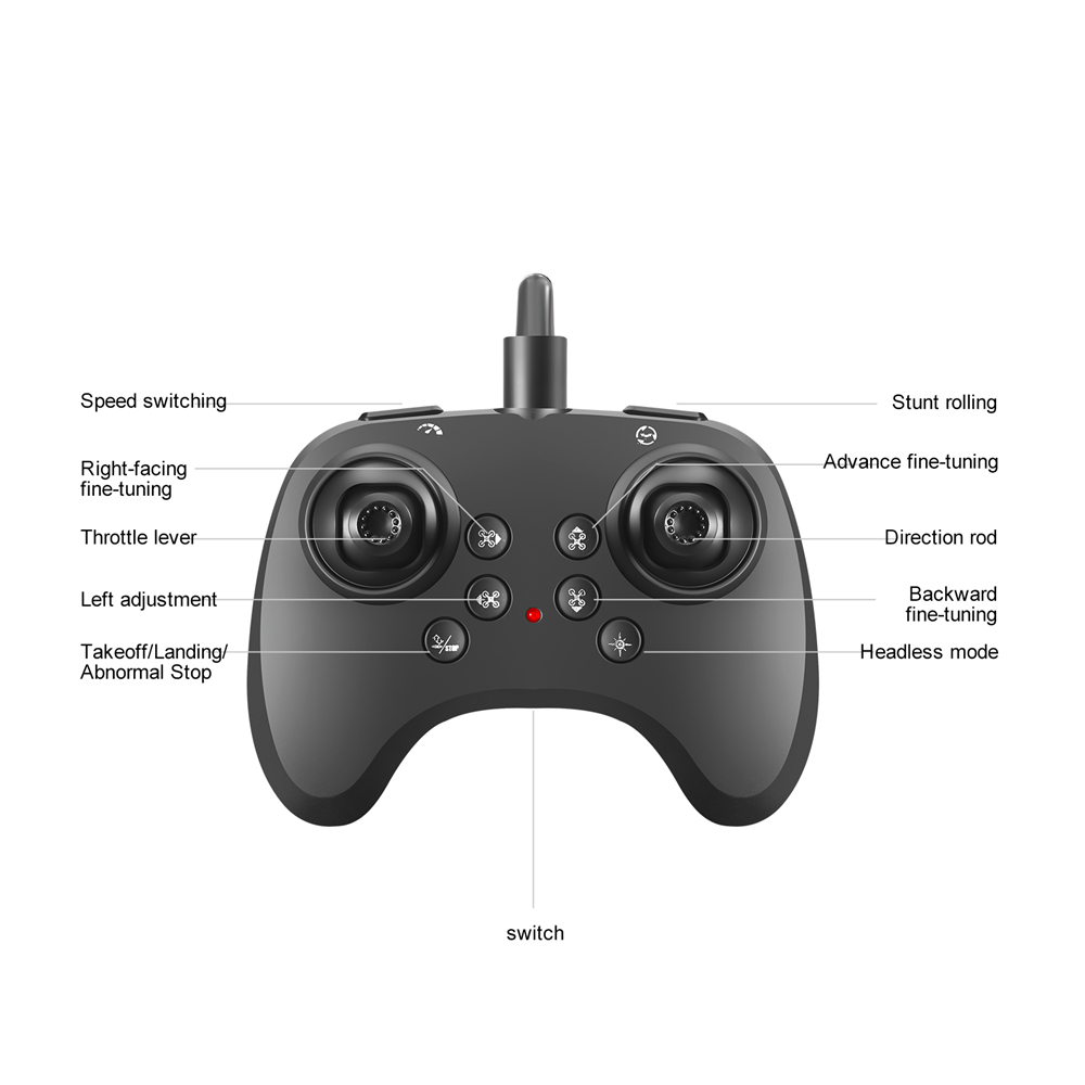YLR/C S83 2.4G EPP Glider Altitude Hold Mode 360° Roll 4 Motors 4CH LED RC Drone Airplane Quadcopter Stunt Fighter RTF