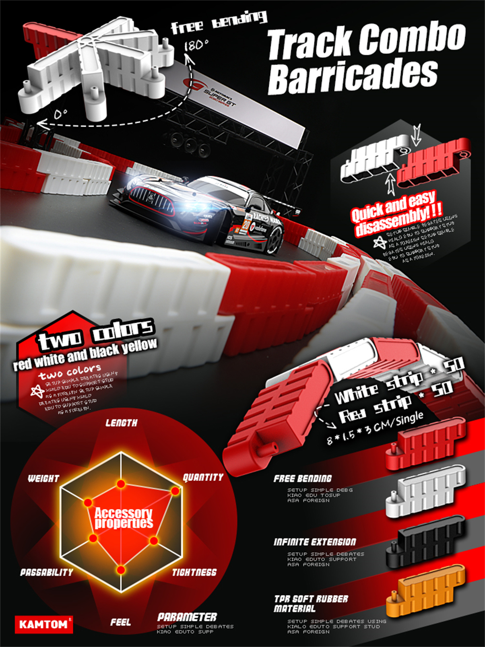 KAMTOM KM2401 RTR 1/24 2.4G 2WD Drift RC Car ESP Gyro Optional Camera Mini Race LED Light High Speed Racing On-Road Electric Remote Radio Control Vehicles Model RTR Child Toys Boys Kids Gifts