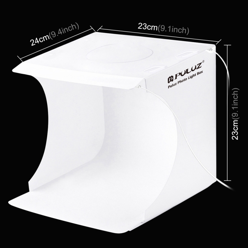 22*23*24cm Dual LED Light Highlight Portable Studio Set Waterproof Wrinkle-Resistant High Color Rendering Studio With 6 Photography Cloths