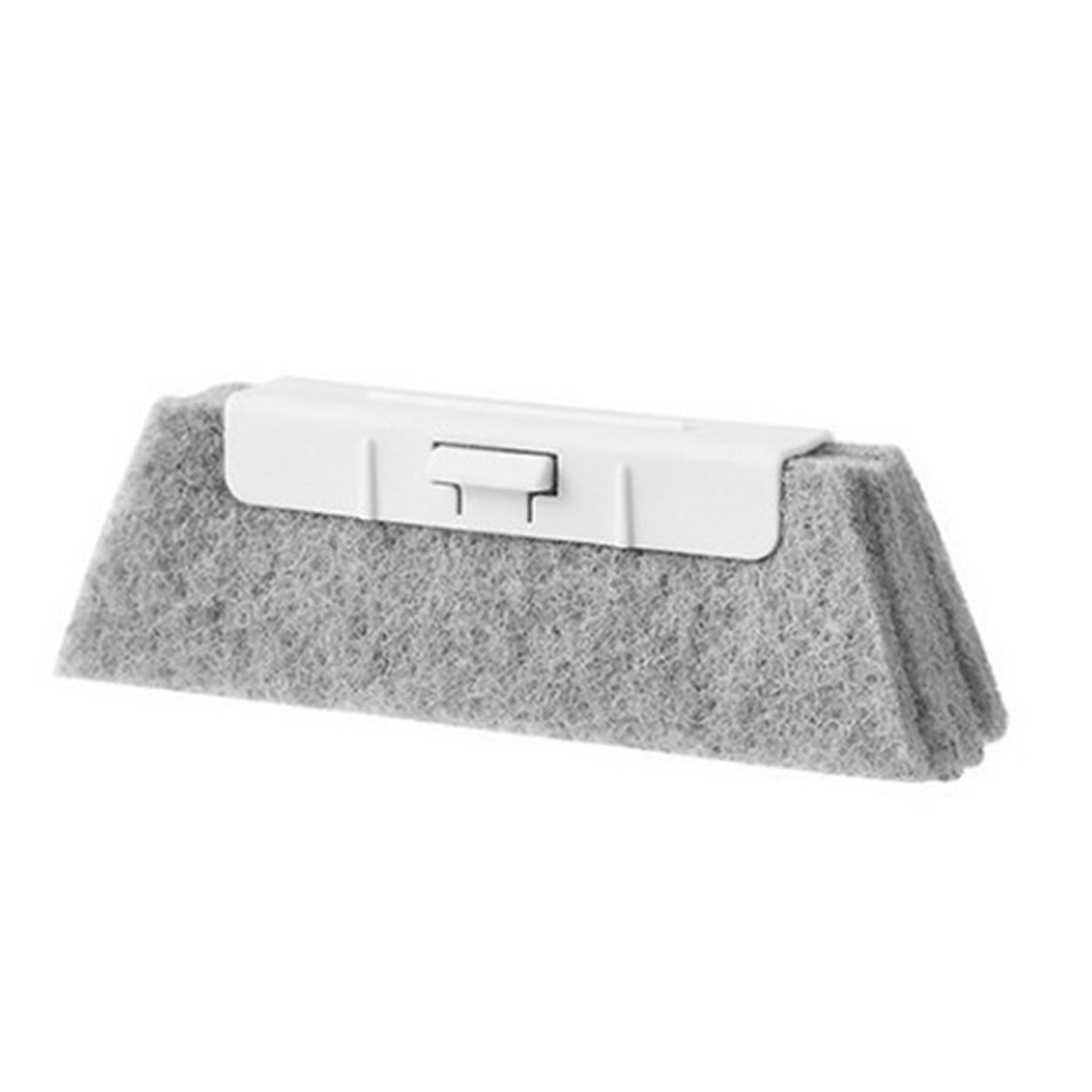 2-in-1 Cleaning Brush, Universal Gap Cleaner with Durable PP Handle & Scouring Pad Available in Grey Yellow Red Perfect Tool for Home Cleaning